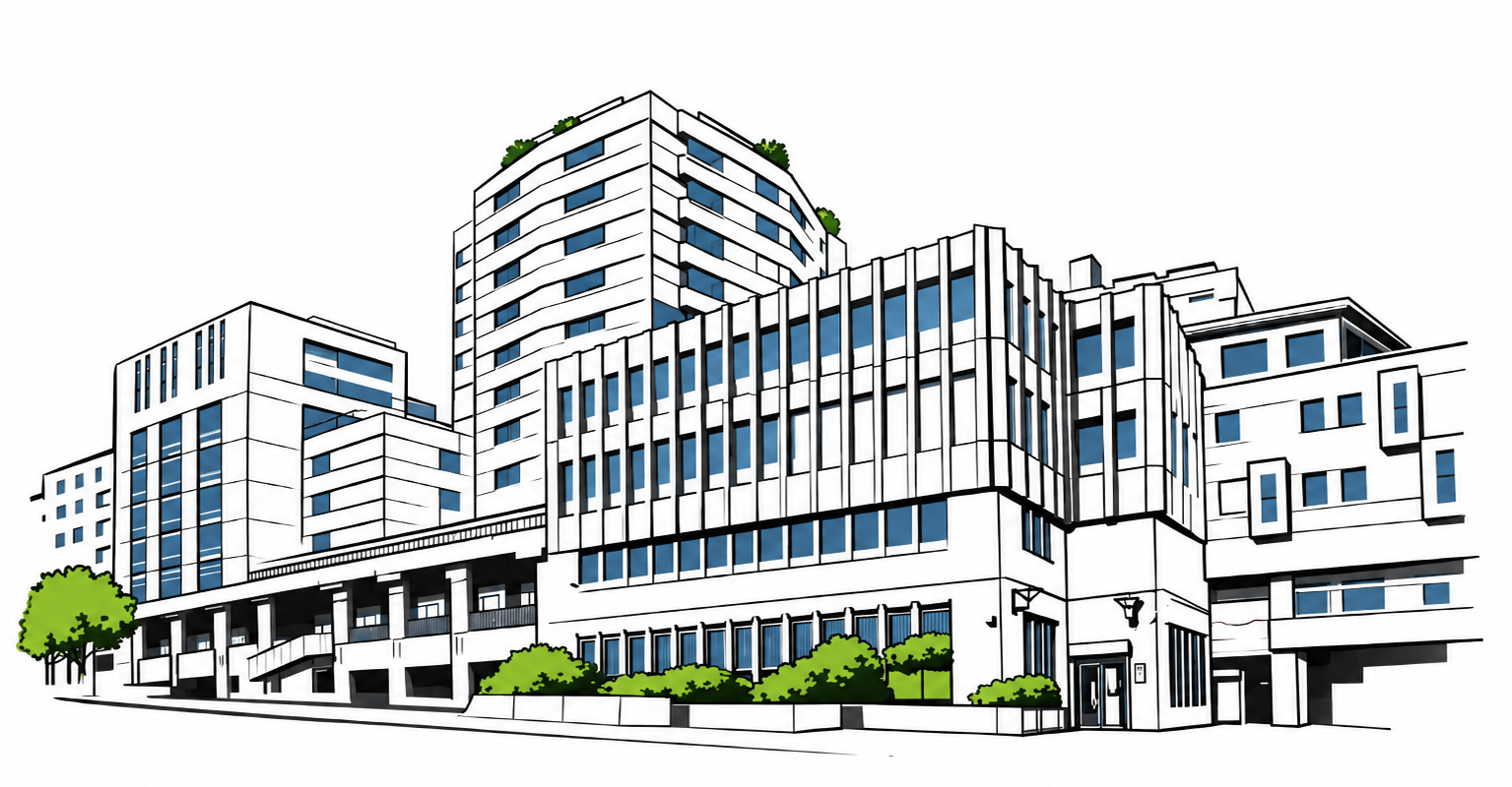 Illustration d'un ensemble immobilier en copropriété